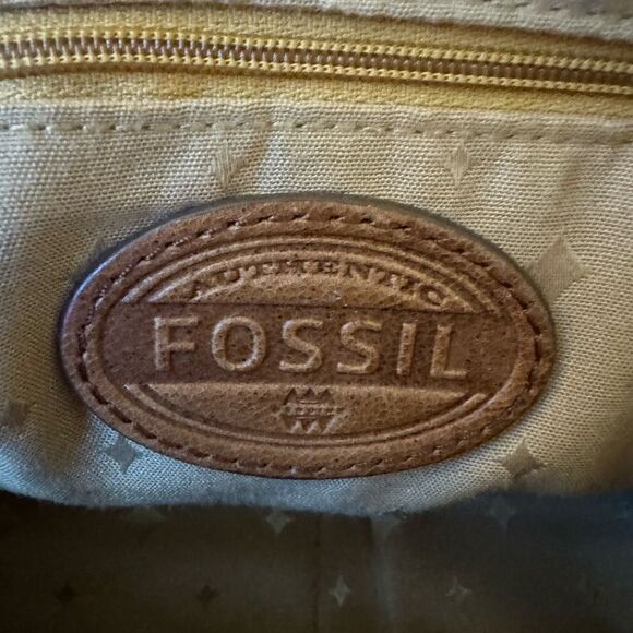 Fossil Stanton Leather Top Zip Crossbody Bag - Picture 10 of 10